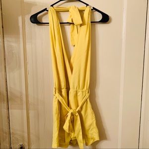 Backless Overall Shorts